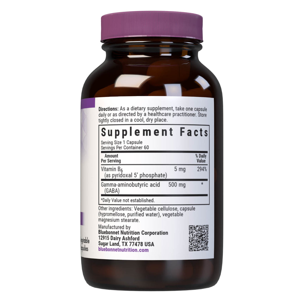 Bluebonnet Nutrition Gaba 500 Mg 60 Caps thumbnail 2