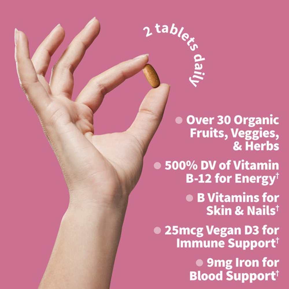 Garden of Life Organics Women's Multi 60 Tablets thumbnail 3