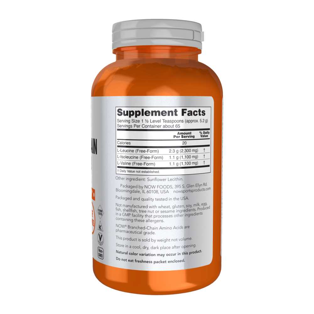 Now Sports Branched Chain Amino Acid Powder 340g thumbnail 2