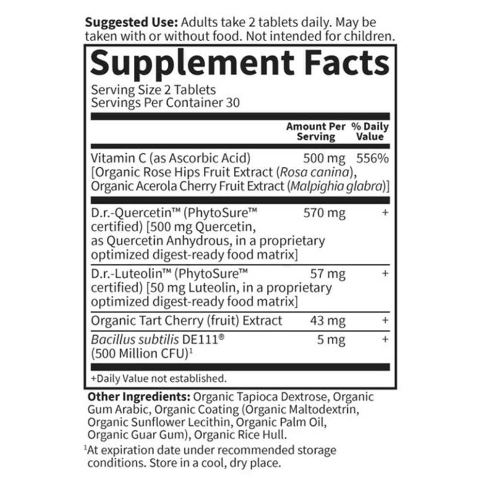 Garden of Life Dr. Formulated Quercetin Drop Uric Acid† - 60ct Tablets thumbnail 2