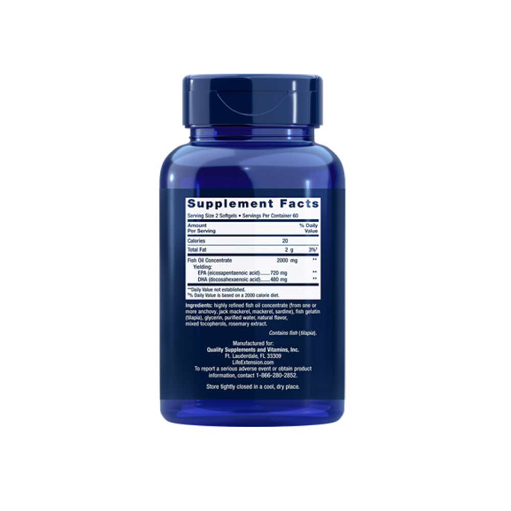 Life Extension Mega Epa/dha 120 Softgels thumbnail 2