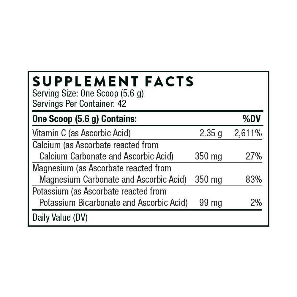 Thorne Buffered C – Non-Acidic Vitamin C Powder (8.32 Oz) thumbnail 2