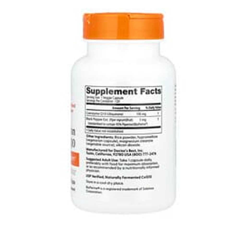 Doctor's Best High Absorption Co Q10 with Bio Perine, 100 Mg, 120 Veggie Caps thumbnail 2