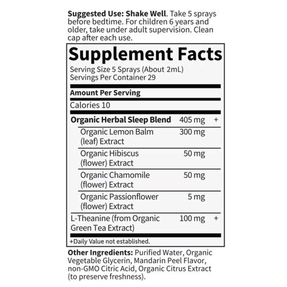 Garden of Life Organics Sleep Well R&r Spray 2 Fl Oz (58 Ml) Liquid thumbnail 2