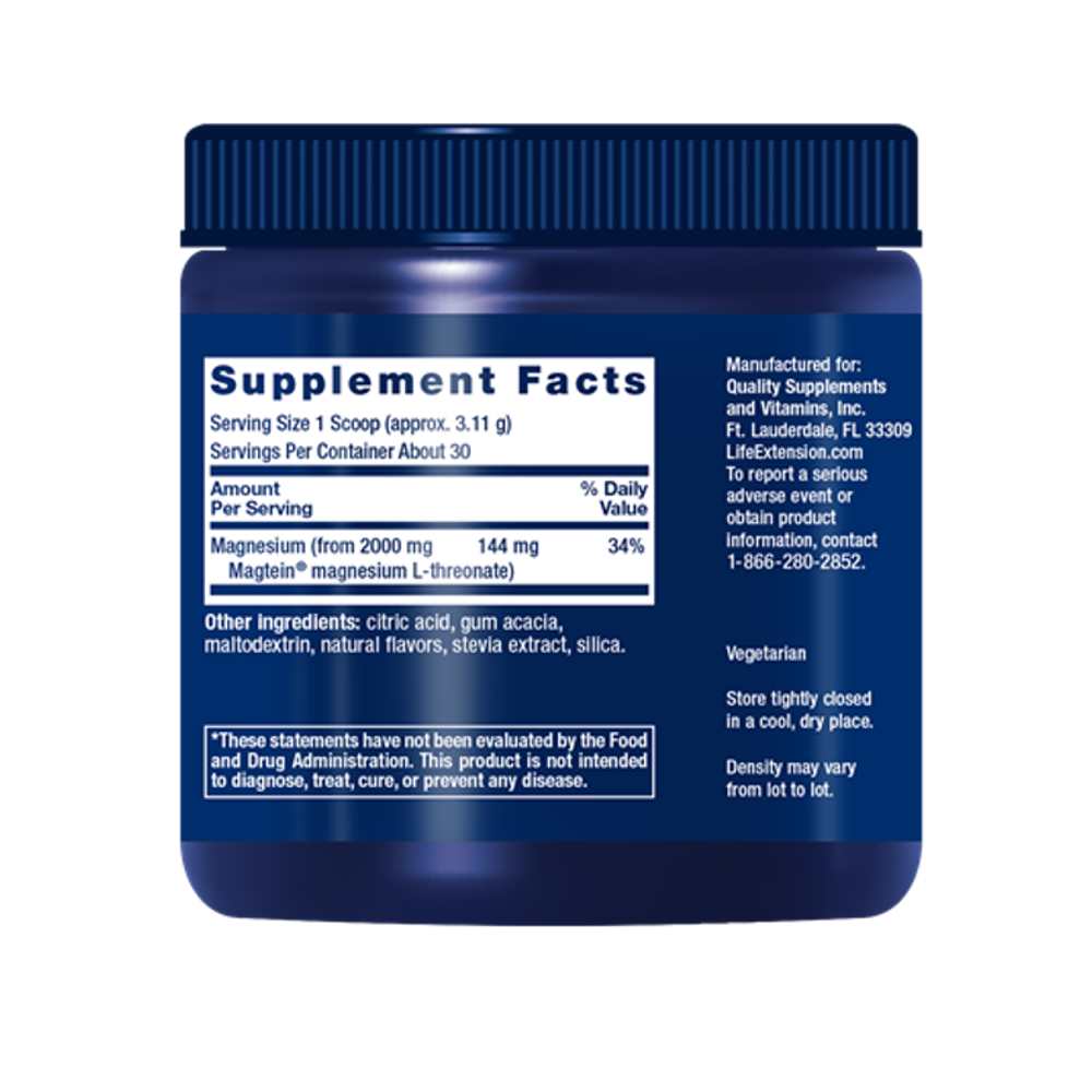 Life Extension Neuro-Mag® Magnesium L-Threonate (tropical Punch) 93.35g thumbnail 2