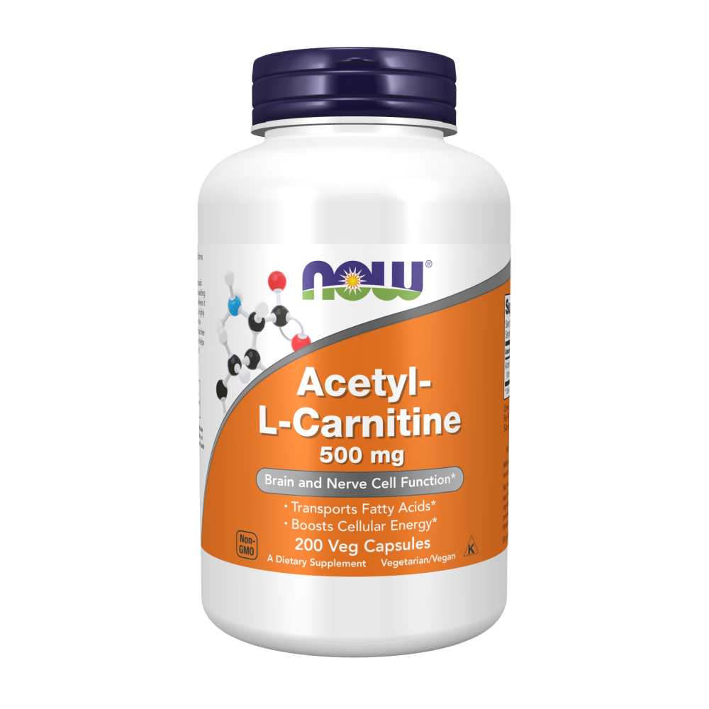 Now Foods Acetyl-L-Carnitine 500 Mg – 50 Veg Capsules thumbnail 3