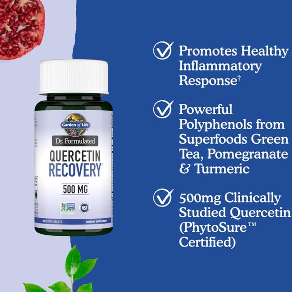 Garden of Life Dr. Formulated Quercetin Recovery† - 30 Tablets thumbnail 2