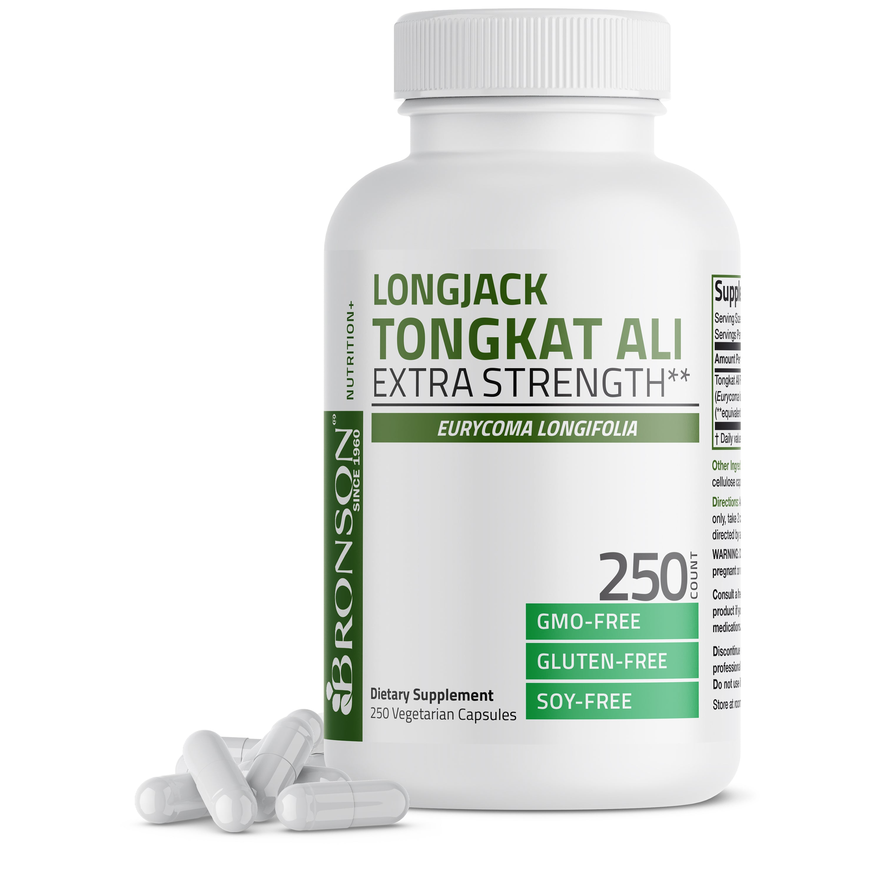 Bronson Vitamins Longjack Tongkat Ali 1200mg 60 Caps thumbnail 3