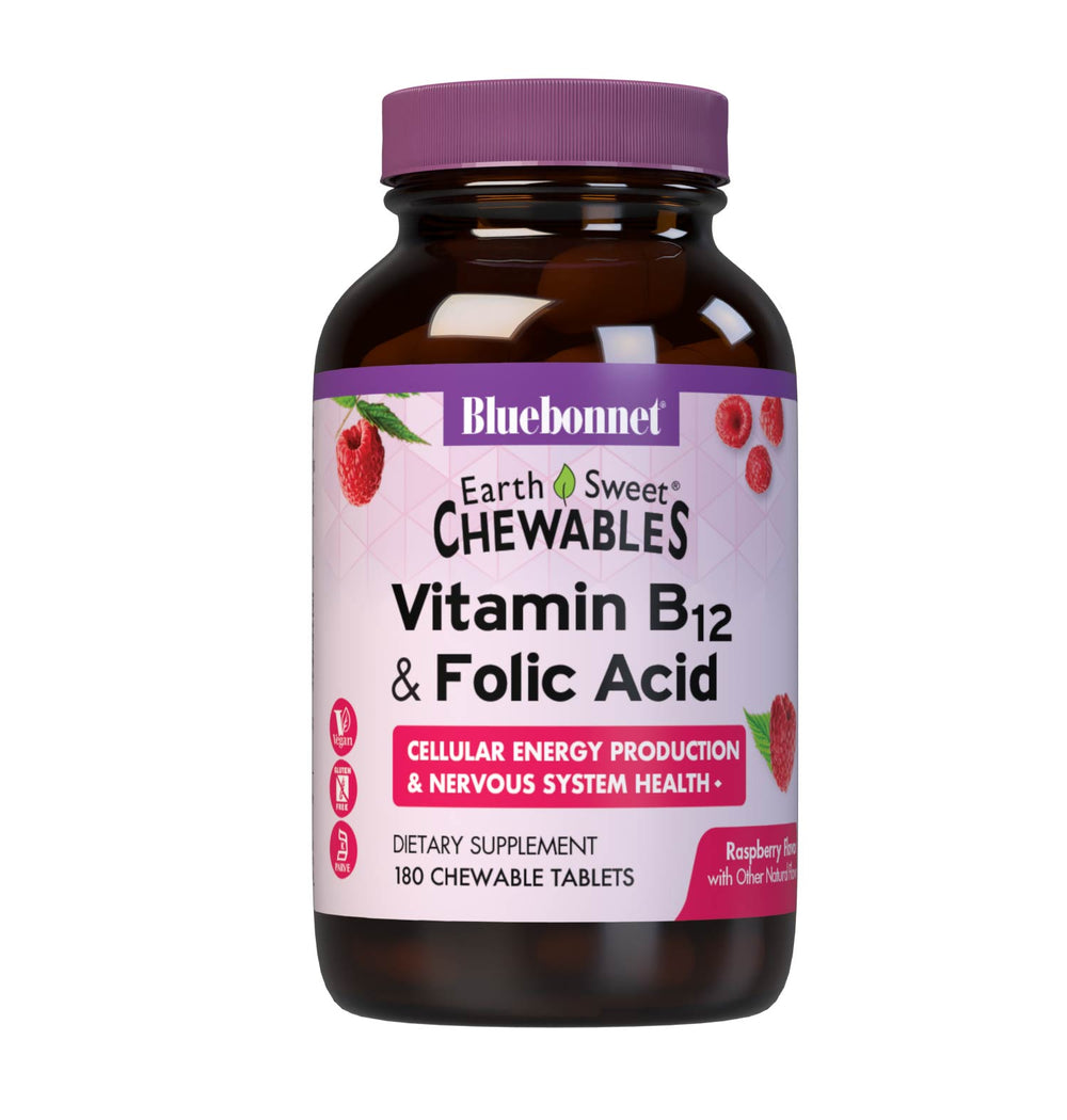 Bluebonnet Nutrition Earthsweet Chewables Vitamin B12 & Folic Acid 90 Tabs thumbnail 2