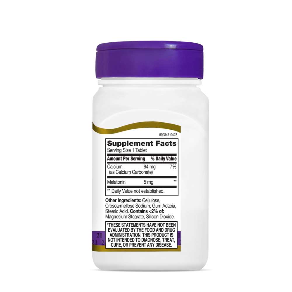 21st Century Melatonin 5 Mg 120 Tabs thumbnail 2
