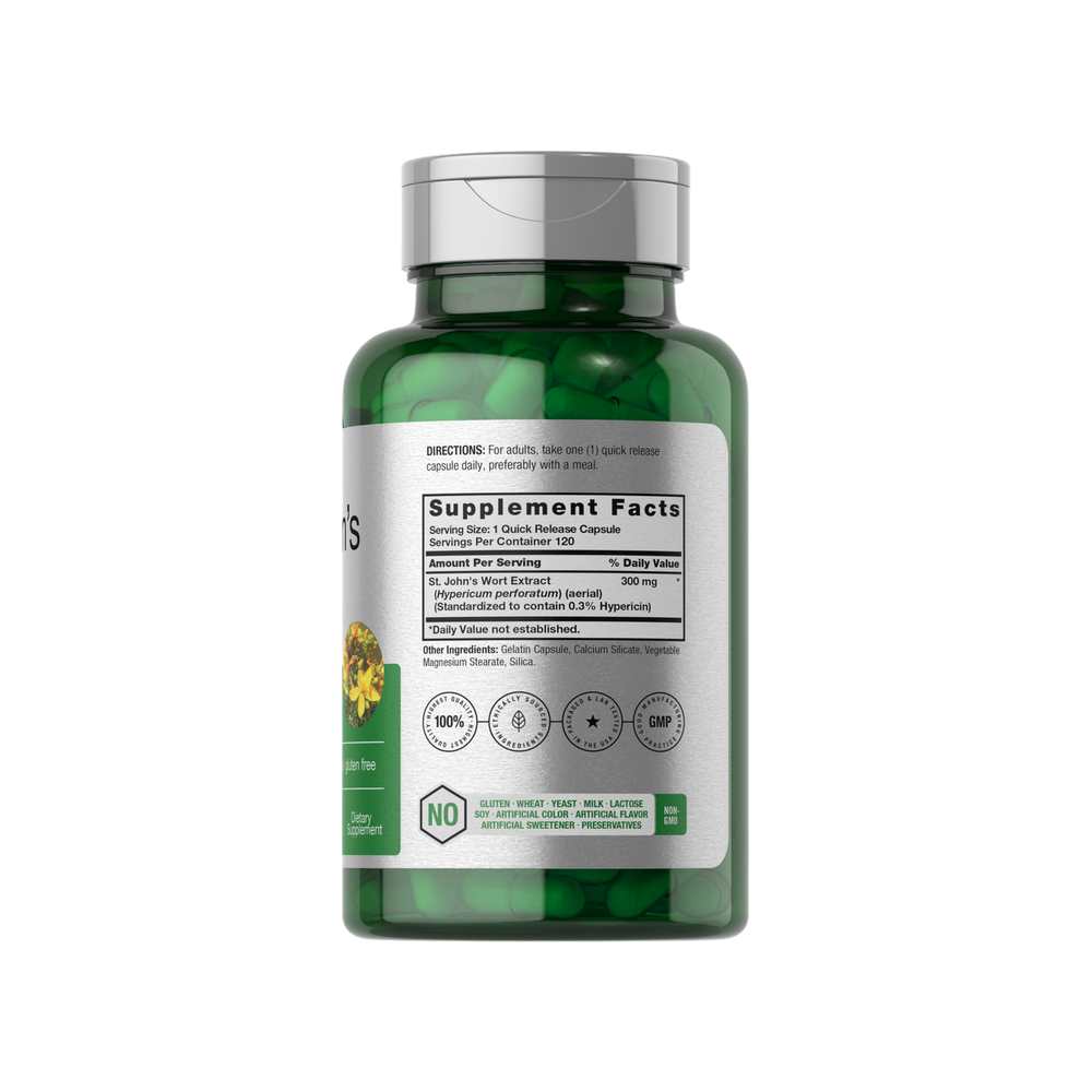 Horbäach St John's Wort 300mg | 120 Capsules thumbnail 2