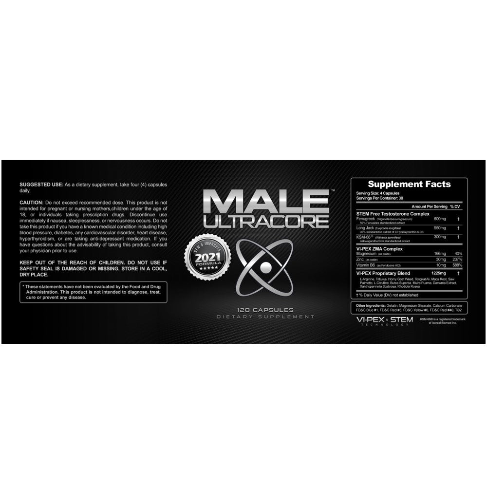Male Ultracore Power Dietary Supplement (120 Capsule) Extreme Testosterone thumbnail 2