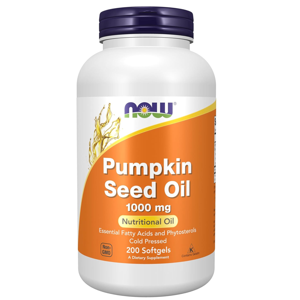 Now Foods Pumpkin Seed Oil 1000mg, Cold Pressed, Essential Fatty Acids & Phytosterols, Non-Gmo, 100 Softgels thumbnail 3