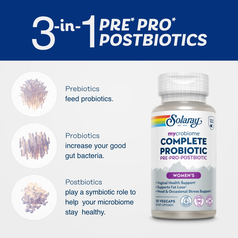 Solaray Mycrobiome Complete Probiotic Women's 30 Caps thumbnail 2