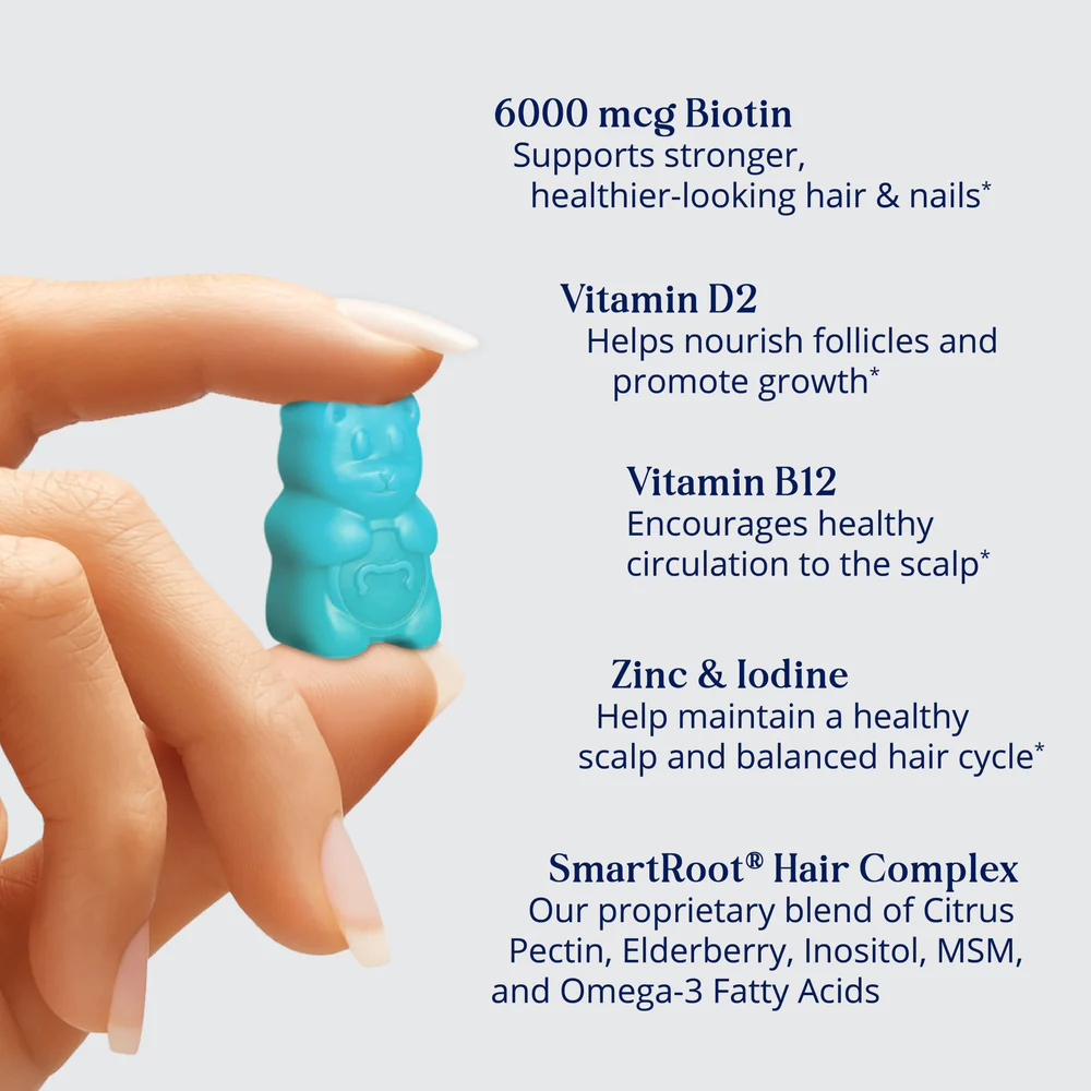 Vita Hilo Hair Vitamins by Sugarbear – Fruit Pectin Vegan Gummies thumbnail 2