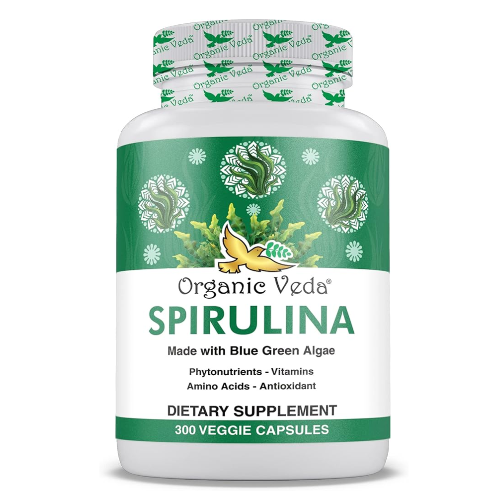 Spirulina Capsules By Organic Veda thumbnail 3