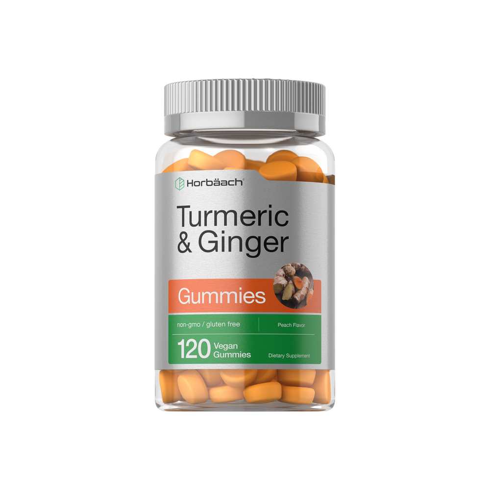 Horbäach Turmeric Curcumin with Ginger | 70 Gummies thumbnail 3