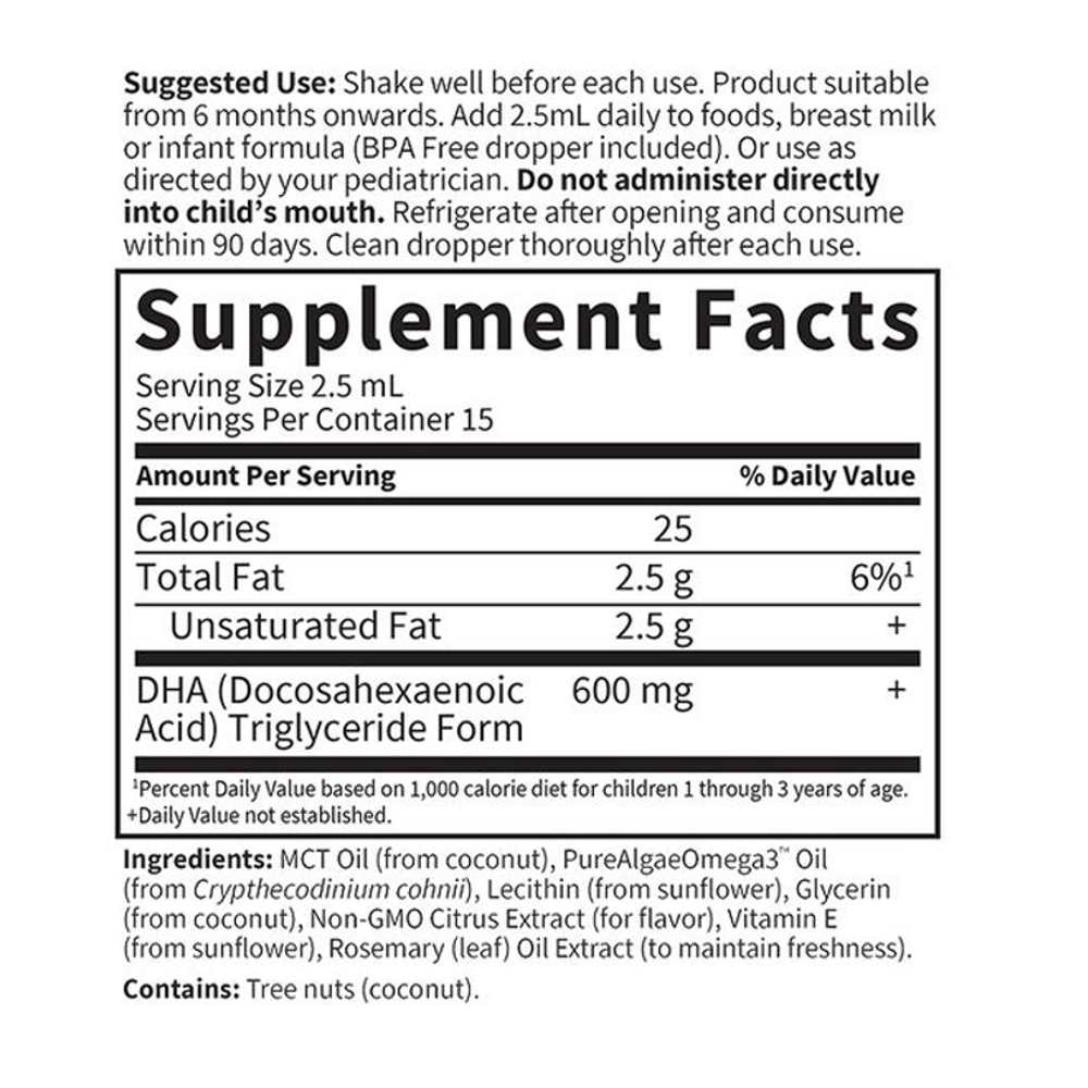 Garden of Life Baby Plant Dha 1.26 Fl Oz (37.5ml) Liquid thumbnail 2