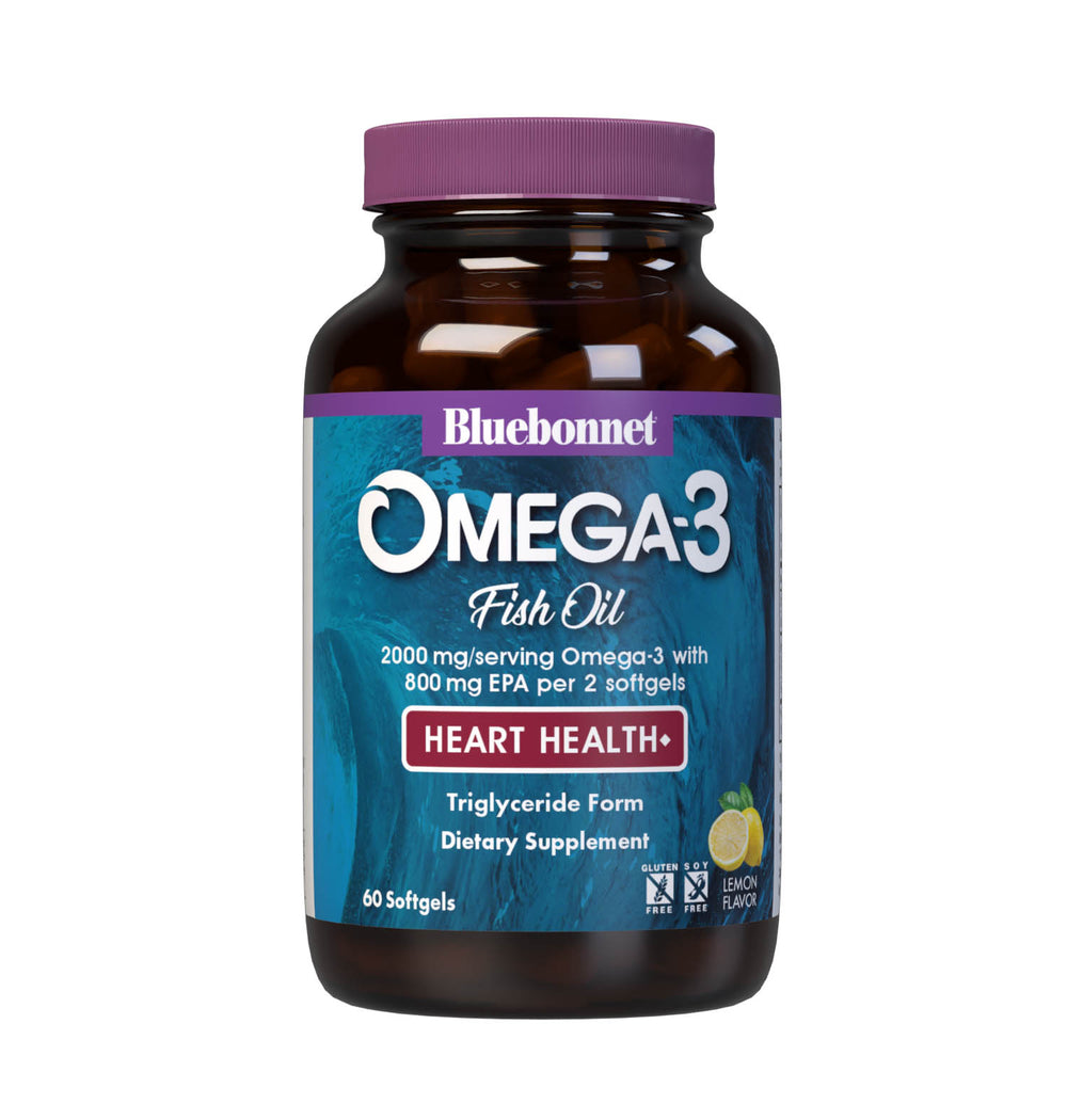 Bluebonnet Nutrition Omega-3 Fish Oil Heart Health 60 Softgels thumbnail 2