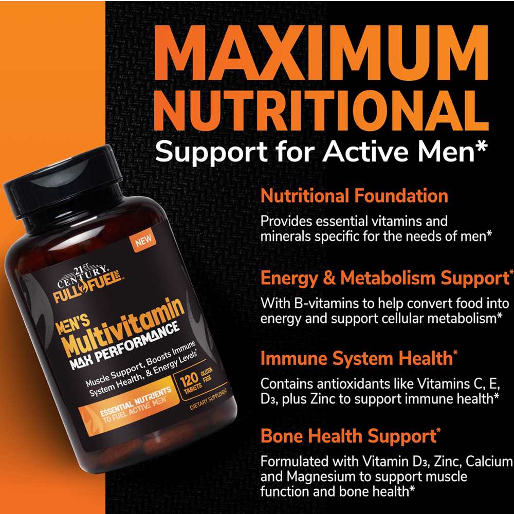 21st Century Full Fuel™ 365 Men's Multivitamin Max Performance 120 Tabs thumbnail 2