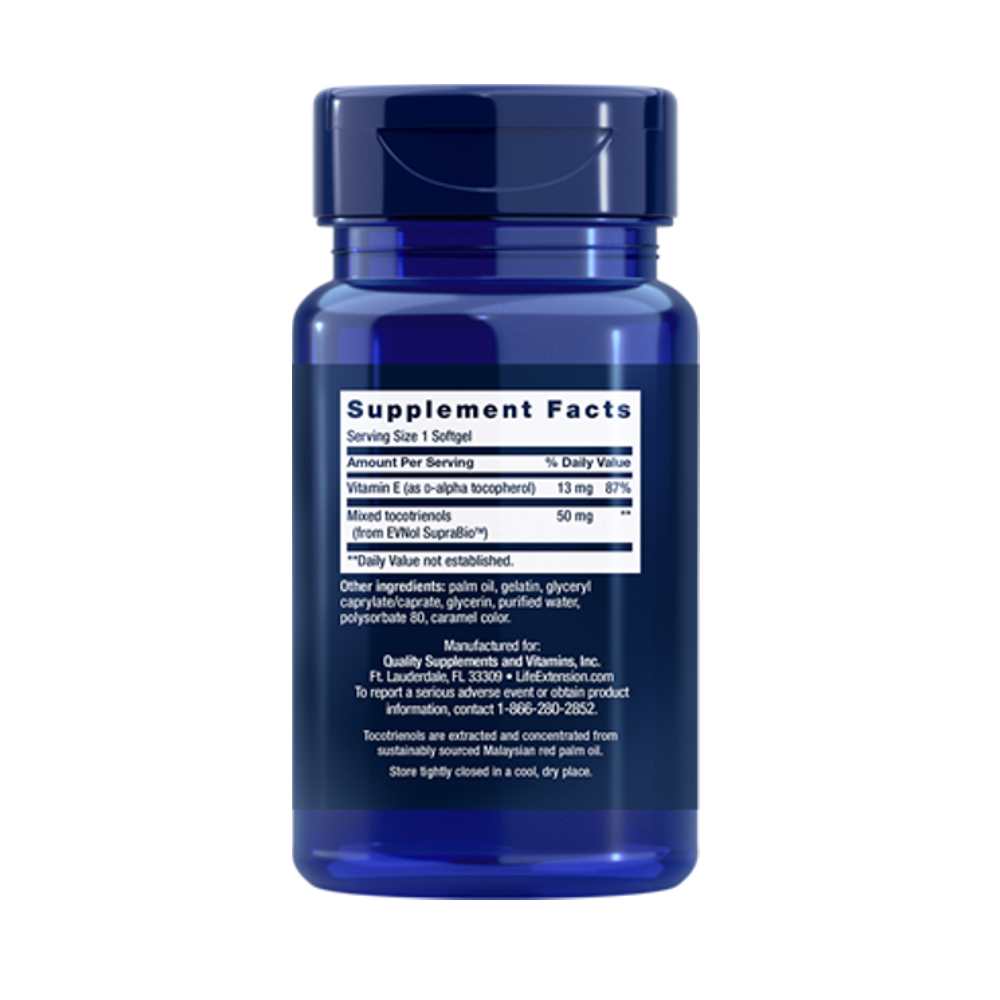 Life Extension Super Absorbable Tocotrienols 60 Softgels thumbnail 2