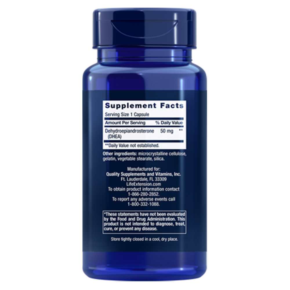 Life Extension Dhea Dehydroepiandrosterone 50 Mg – 60 Capsules thumbnail 2