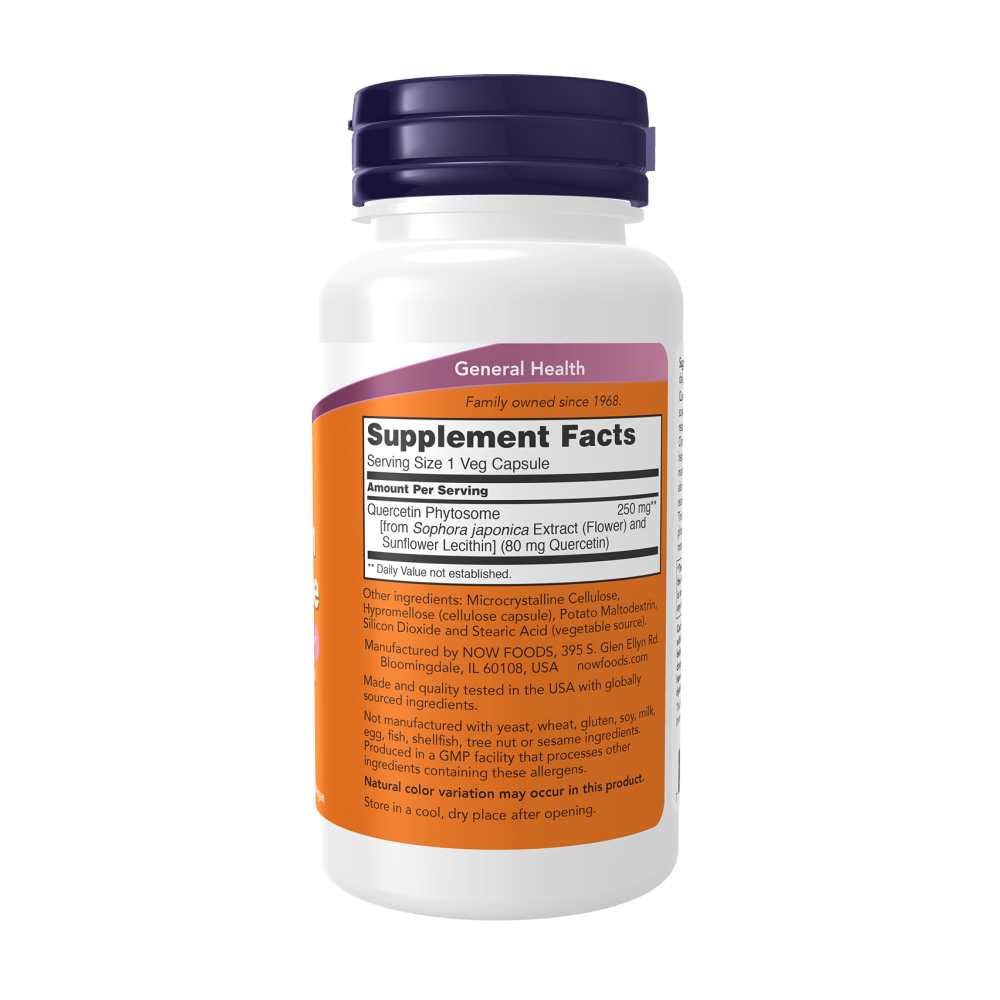 Now Foods Quercetin Phytosome – Balanced Immune Support – 90 Veg Capsules thumbnail 2