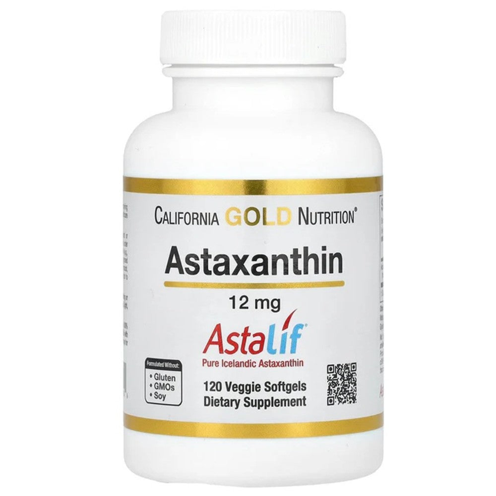 California Gold Nutrition Astaxanthin 12mg - Astalif Pure Icelandic Antioxidant thumbnail 4