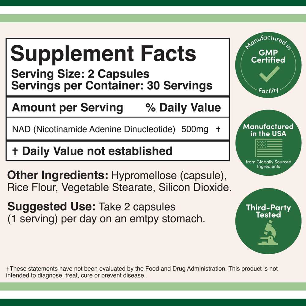Double Wood Nad+ 500 Mg – 60 Capsules thumbnail 2