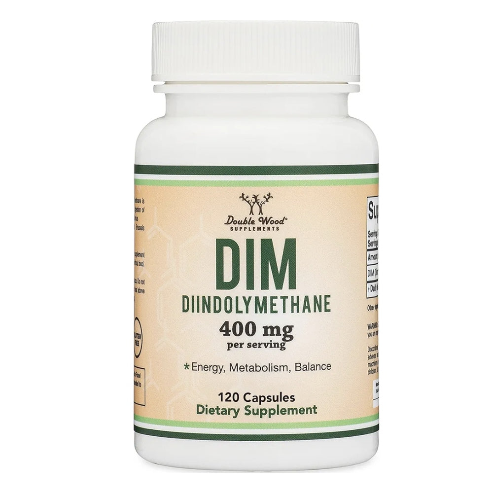 Double Wood DIM (Diindolylmethane) – 400mg Metabolism & Balance Support | 60 Capsules thumbnail 3