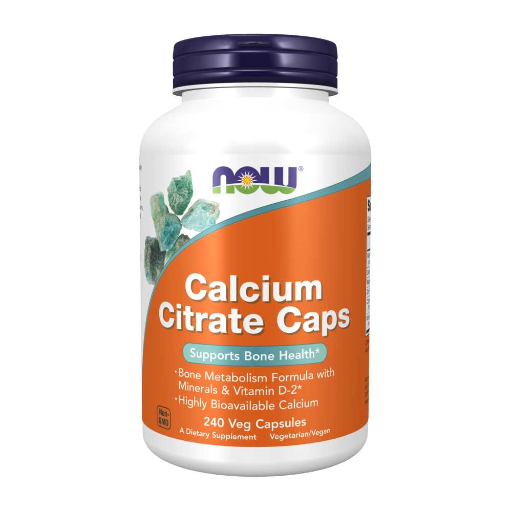 Now Foods Calcium Citrate Caps – Bone Health & Metabolism Support – 120 Veg Capsules thumbnail 2