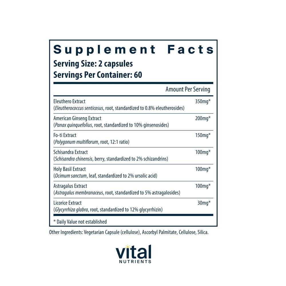 Vital Nutrients Energy Plus 120 Caps thumbnail 2