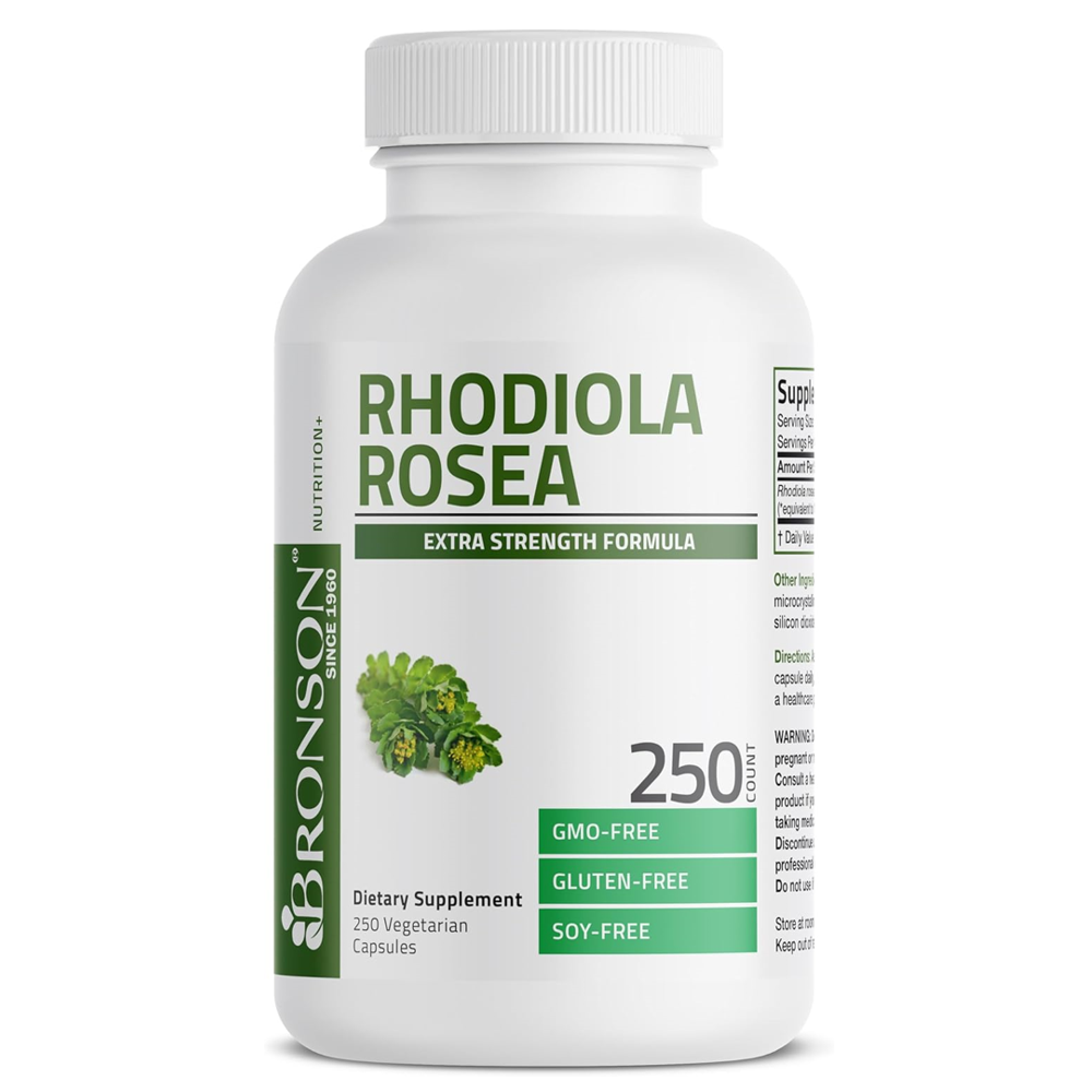 Bronson Rhodiola Rosea Vegetarian Capsules thumbnail 6