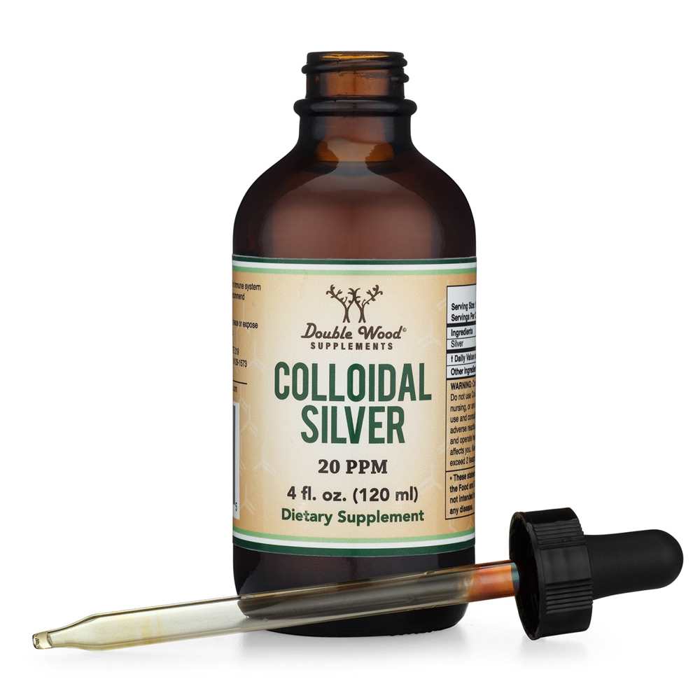 Double Wood Colloidal Silver – 20 Ppm Pure Silver Solution | 4 Fl Oz thumbnail 2