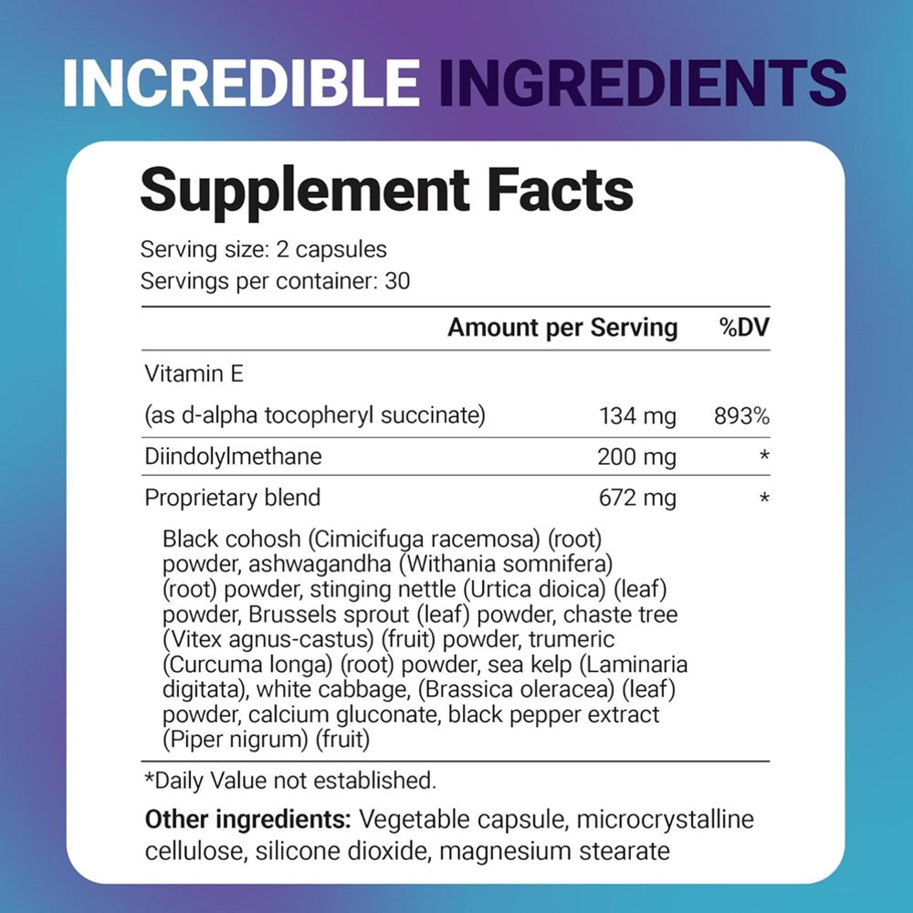 Dr. BergⓇ DIM Supplement – 200mg Estrogen Balance Formula (60 Capsules) thumbnail 2
