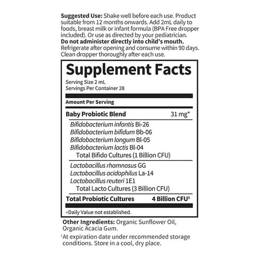 Garden of Life Baby Probiotic 1.9 Fl Oz (56ml) Liquid thumbnail 2