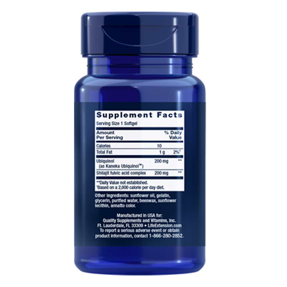 Life Extension Super Ubiquinol Co Q10 with Enhanced Mitochondrial Support™ 200 Mg, 30 Softgels thumbnail 2
