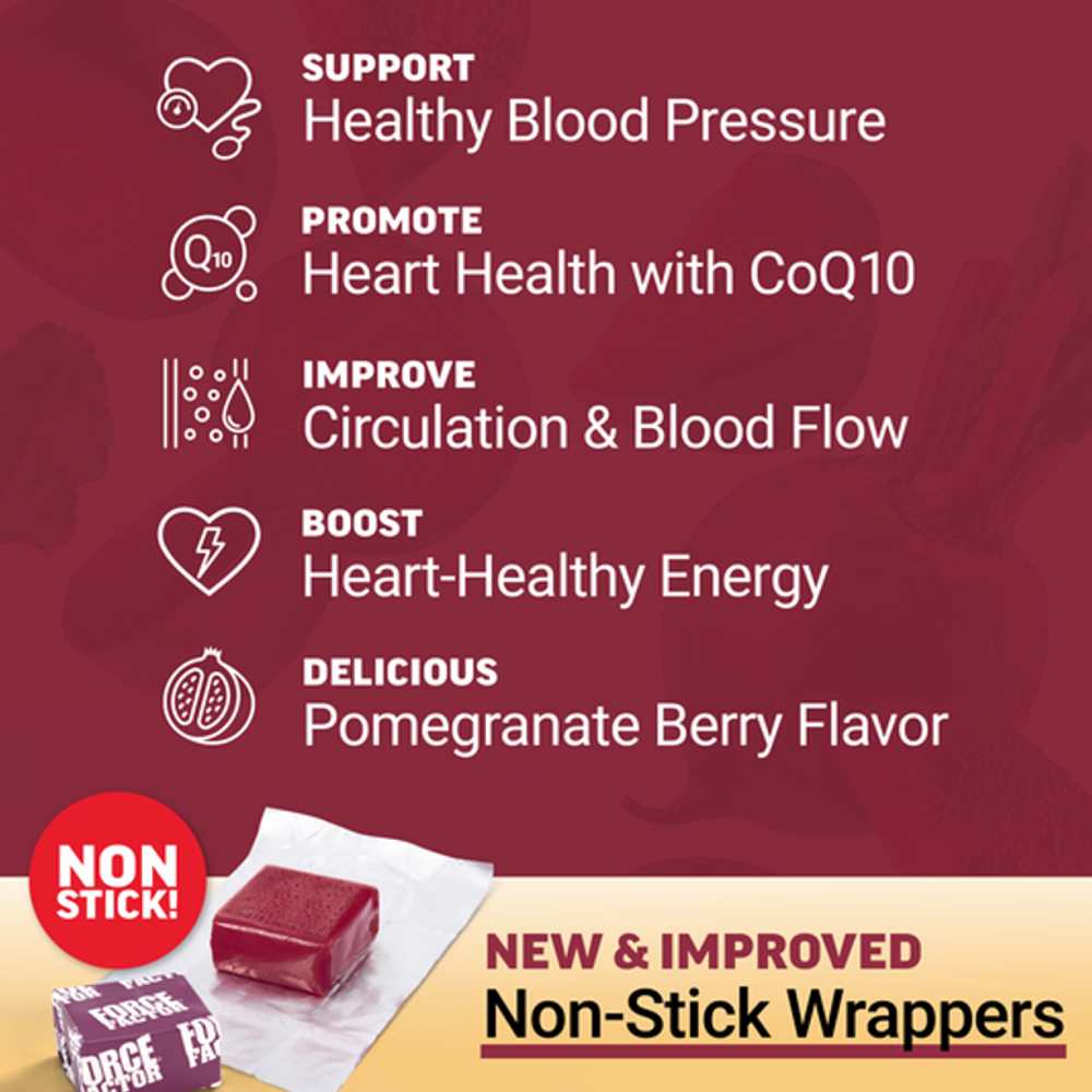 Force Factor Total Beets Ultimate Heart Health – 60 Soft Chews thumbnail 2