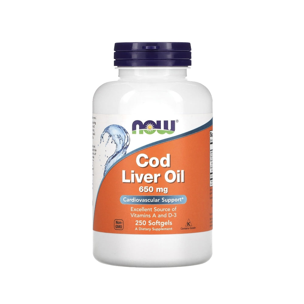 Now Foods Cod Liver Oil 650 Mg – 250 Softgels – Vitamins a & D3 thumbnail 5