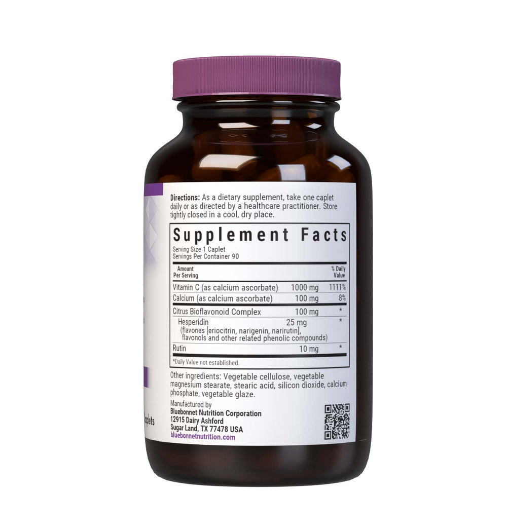 Bluebonnet Nutrition Buffered Vitamin C-1000 Mg 90 Caplets thumbnail 3