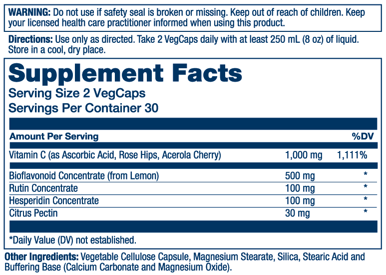 Solaray Super Bio Vitamin C 1000mg 60 Caps thumbnail 2