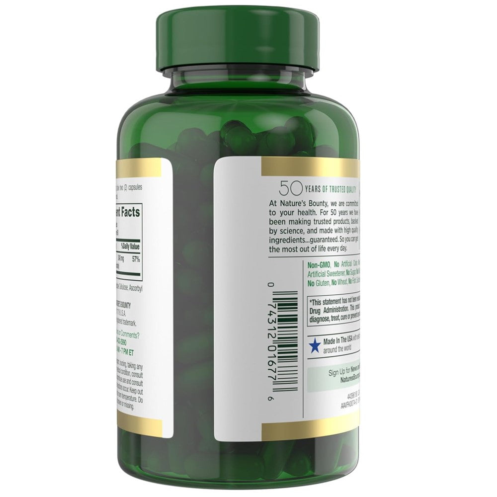 Magnesium Glycinate – Nature's Bounty 240MG Relaxation and Bone, Heart & Nerve Health – Non-GMO, Gluten-Free thumbnail 5