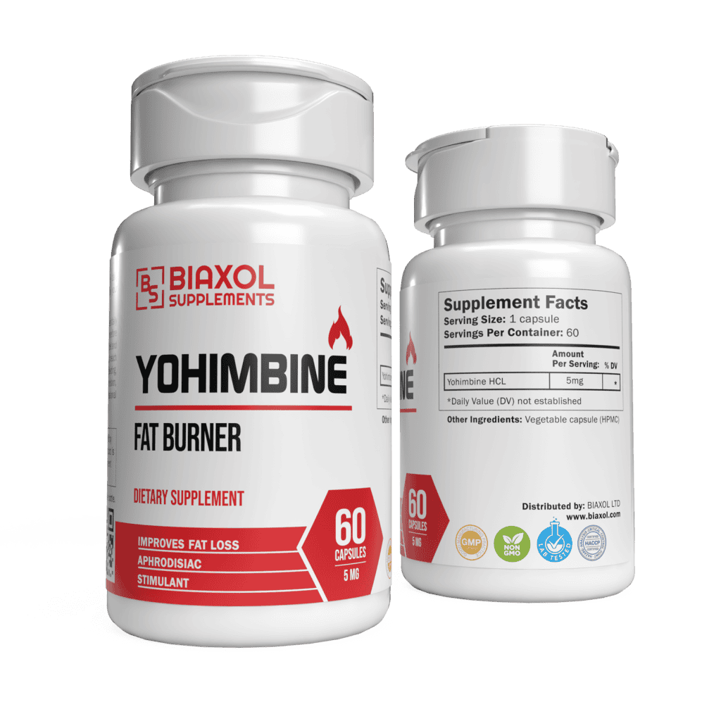 Biaxol Supplements Yohimbine Fat Burner 60 Caps thumbnail 2