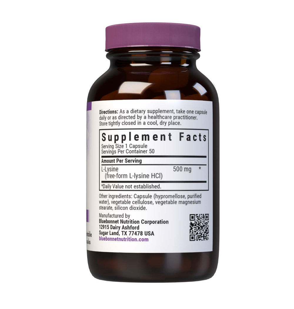 Bluebonnet Nutrition L-Lysine 500 Mg 60 Caps thumbnail 2