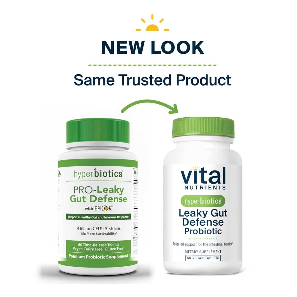 Vital Nutrients Hyperbiotics Leaky Gut Defense Probiotic 60 Tabs thumbnail 2