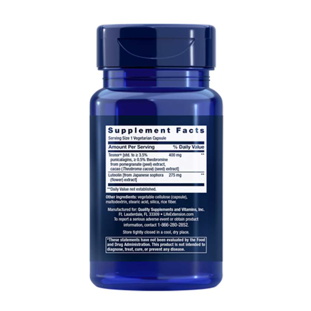 Life Extension Testosterone Elite 30 Vegetarian Capsules thumbnail 2