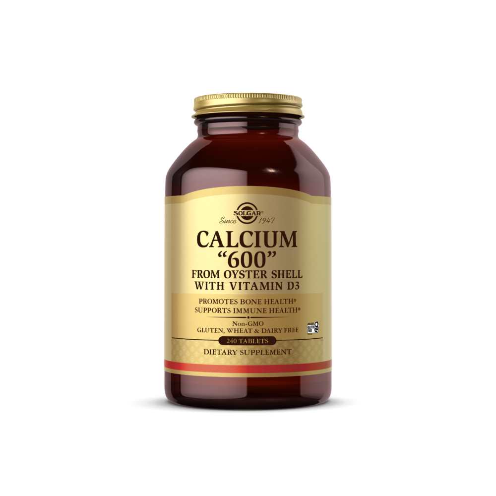 Solgar Calcium “600” (from Oyster Shell with Vitamin D3) 120 Tablets thumbnail 2