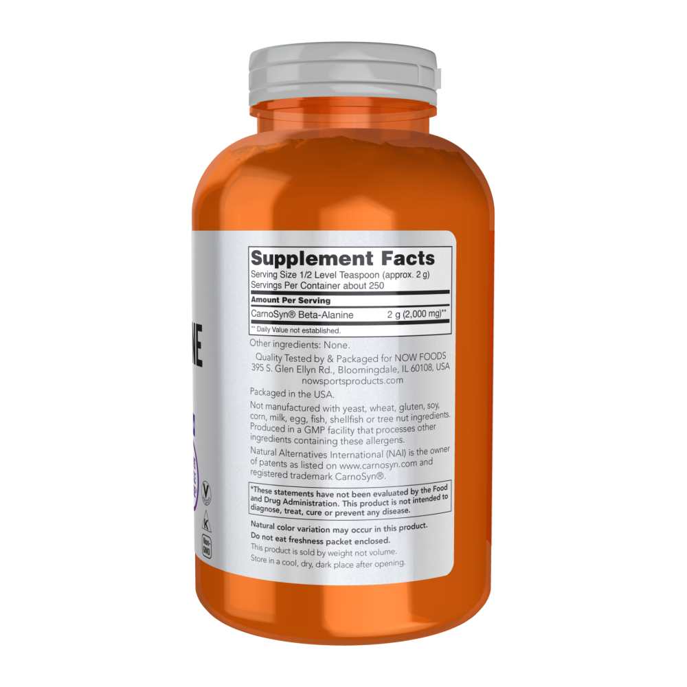 Now Sports Beta‑Alanine Powder – Pure 100% Formula – 500g thumbnail 2