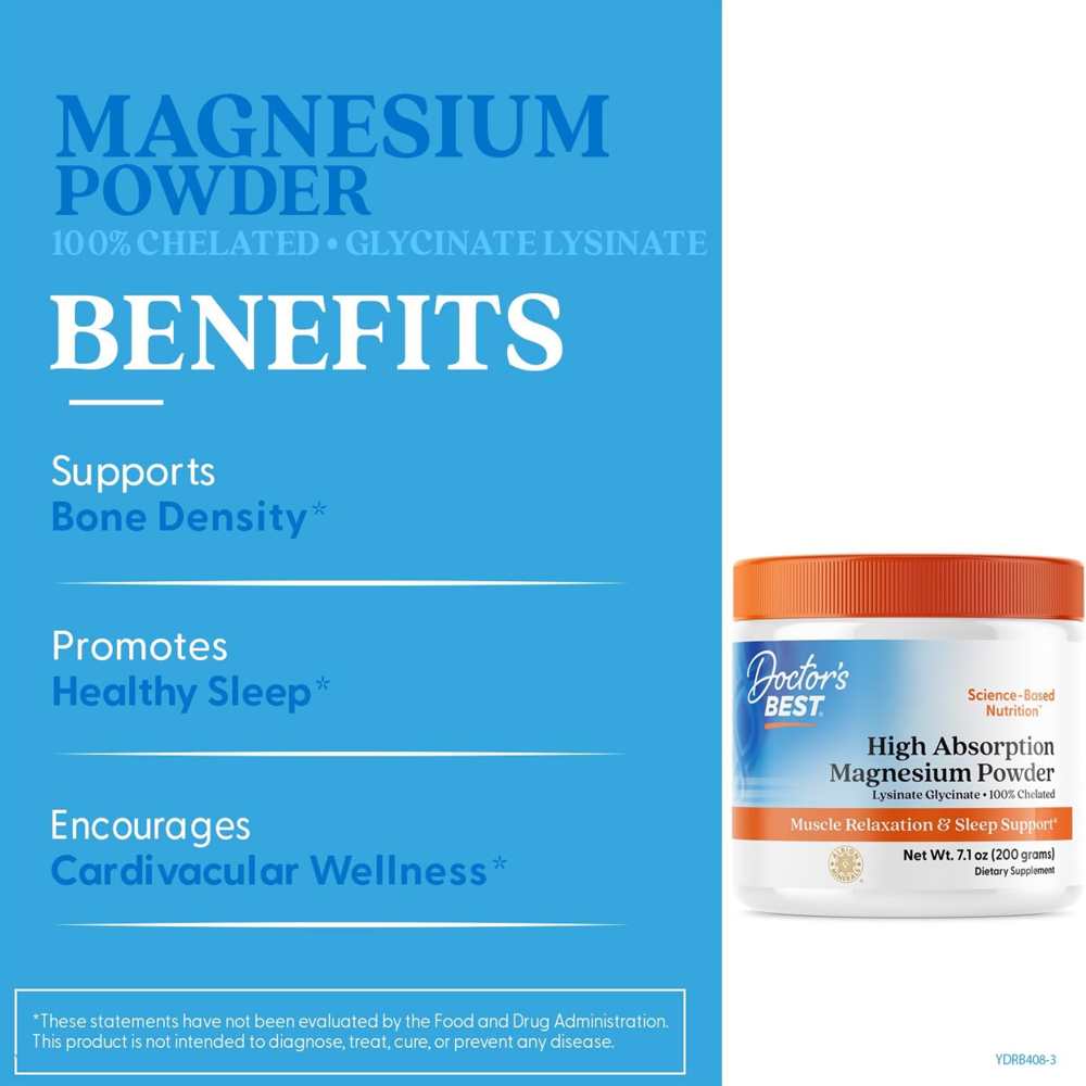 Doctor's Best High Absorption Magnesium Powder, 200 g thumbnail 2