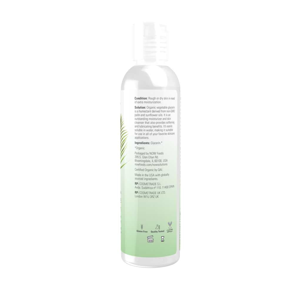 Now Foods Certified Organic Vegetable Glycerin – 16 Oz. (473 M L) thumbnail 2